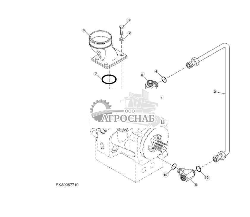 Hydraulic Pump Drain Line 
